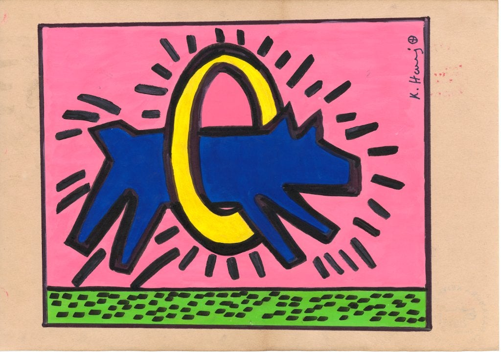 Keith Haring Artwork, Ophalen of Verzenden