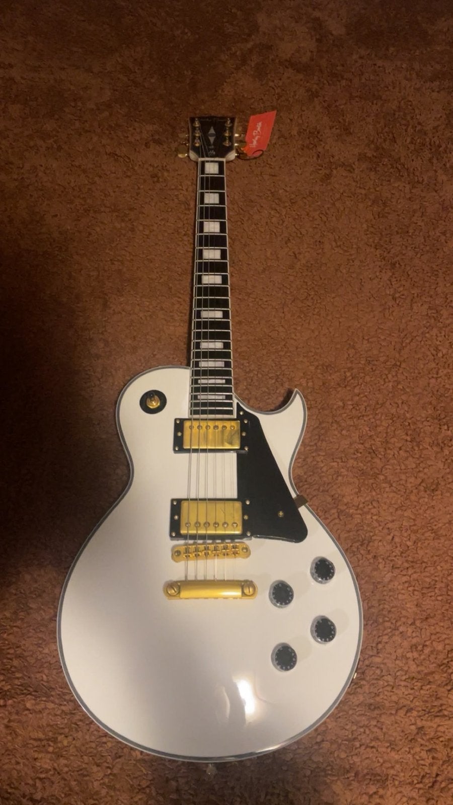 Harley Benton SC-500 II White Goldtop Elektrische Gitaar, Muziek en Instrumenten, Ophalen of Verzenden, Zo goed als nieuw, Solid body
