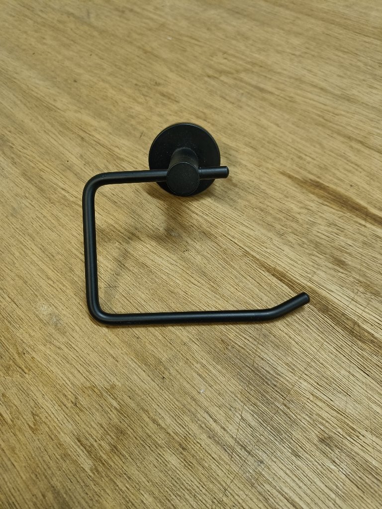 Wc rolhouder Zwart - zonder klep - Toiletrolhouder, Ophalen of Verzenden, Nieuw, Zwart