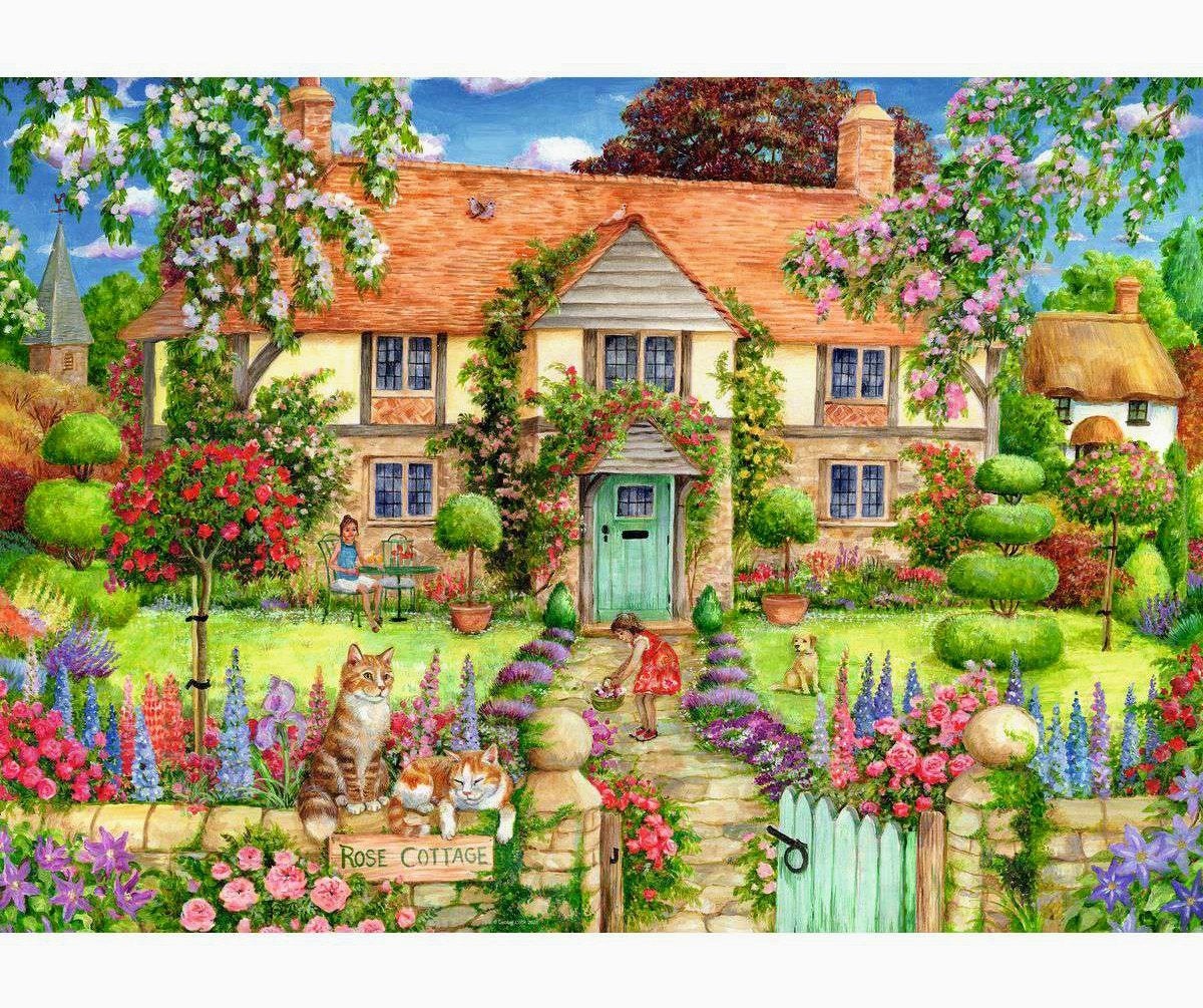 Ravensburger puzzel - Rose Cottage - 1000 stukjes