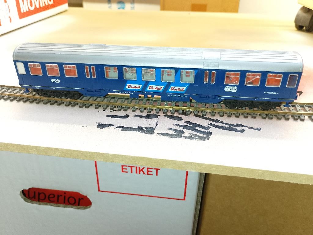 Fleischmann H0 sneltreinwagon, Hobby en Vrije tijd, Gebruikt, Gelijkstroom, Fleischmann, Wagon