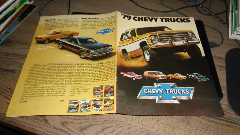 USA Folder  CHEVY  TRUCKS  1979, Verzenden, Nieuw, Overige merken