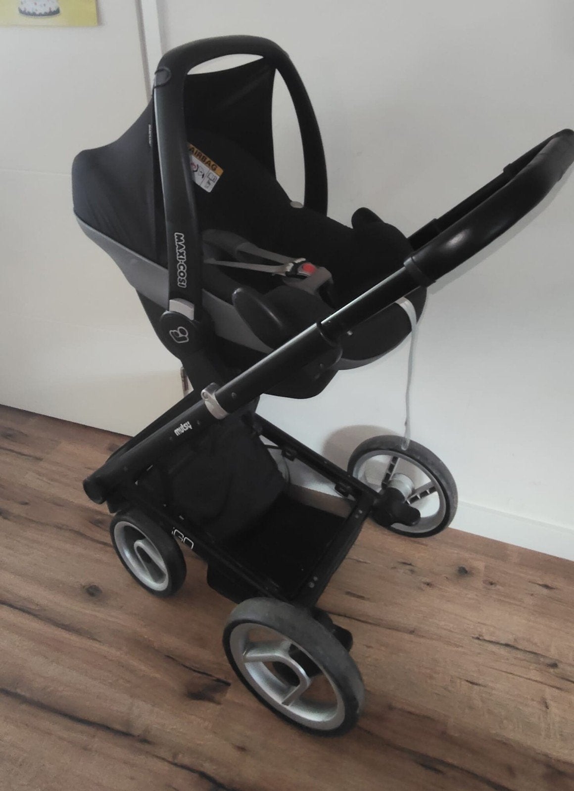 Complete kinderwagen te koop, Ophalen, Gebruikt, Combiwagen, Verstelbare duwstang