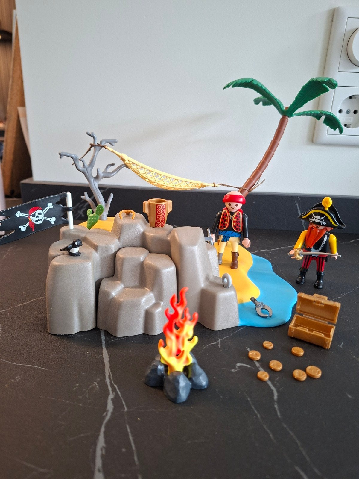 Playmobil Pirateneiland, Ophalen, Pirates, Gebruikt, Complete set