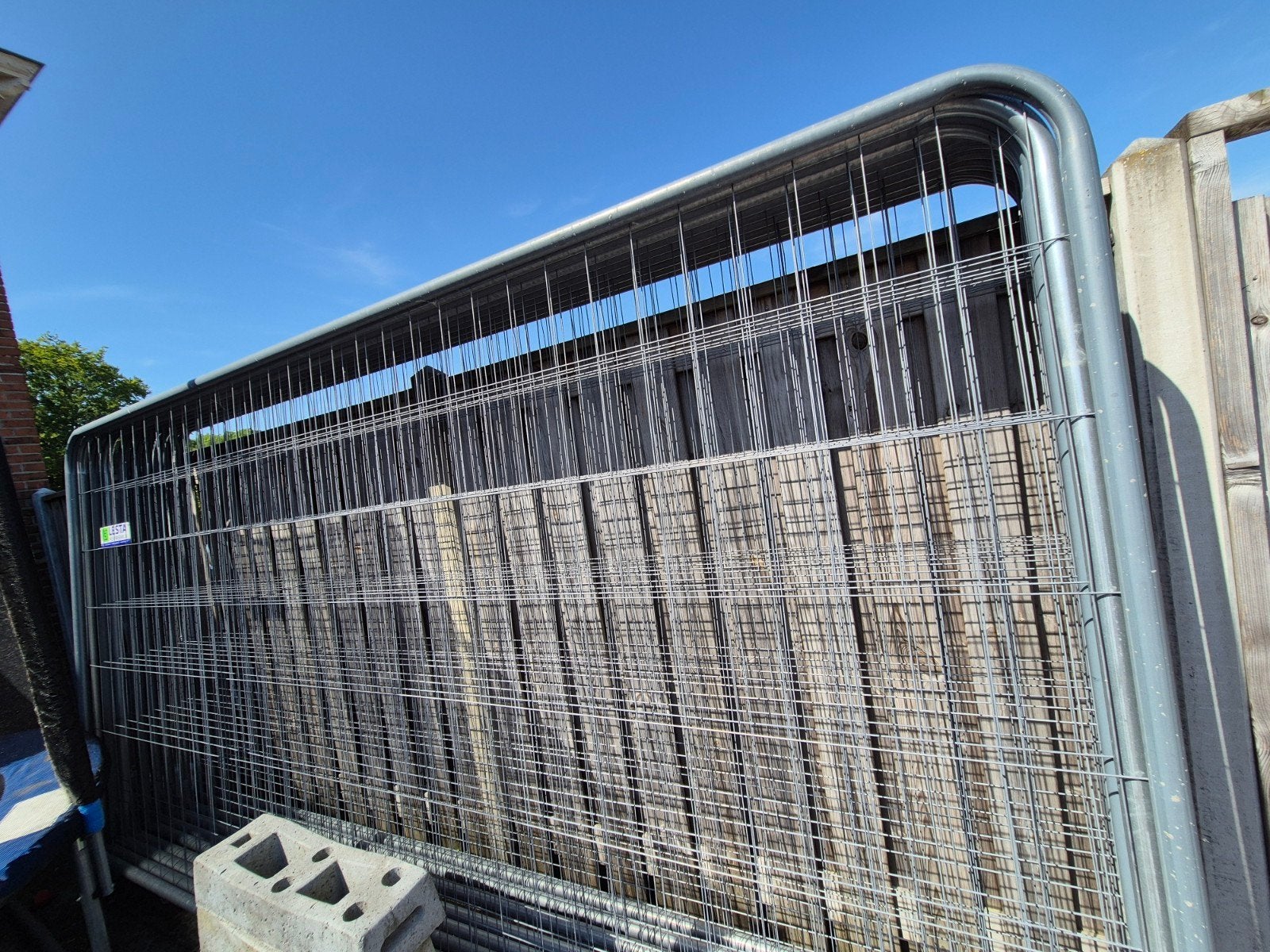 11 Bouwhekken met betonblokken en klemmen, Ophalen, Overige typen, Minder dan 2 meter