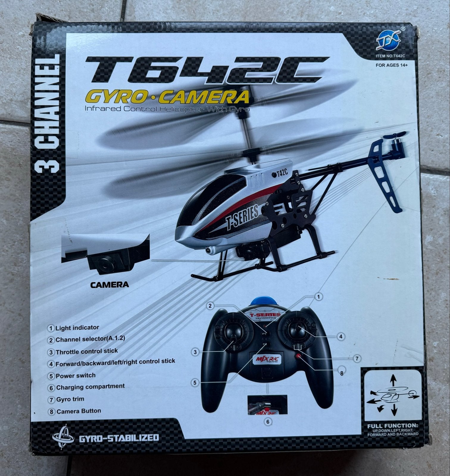 T-Series T642C Gyro Camera RC Helikopter - Nieuw in doos, Elektro, Helikopter, Nieuw, Ophalen of Verzenden