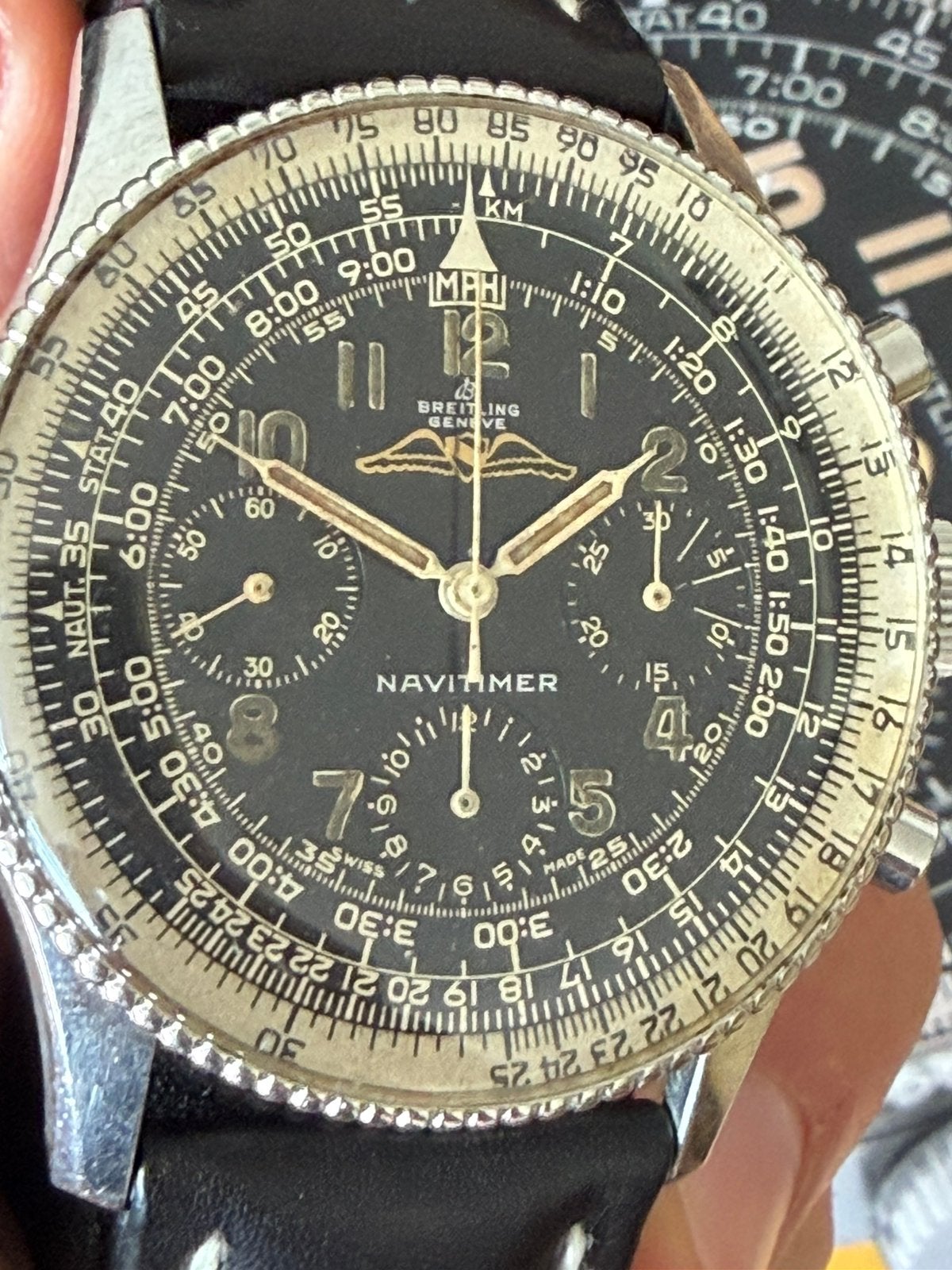 Breitling Navitimer 806 mark 2.2, Ophalen, Staal, Breitling, Polshorloge