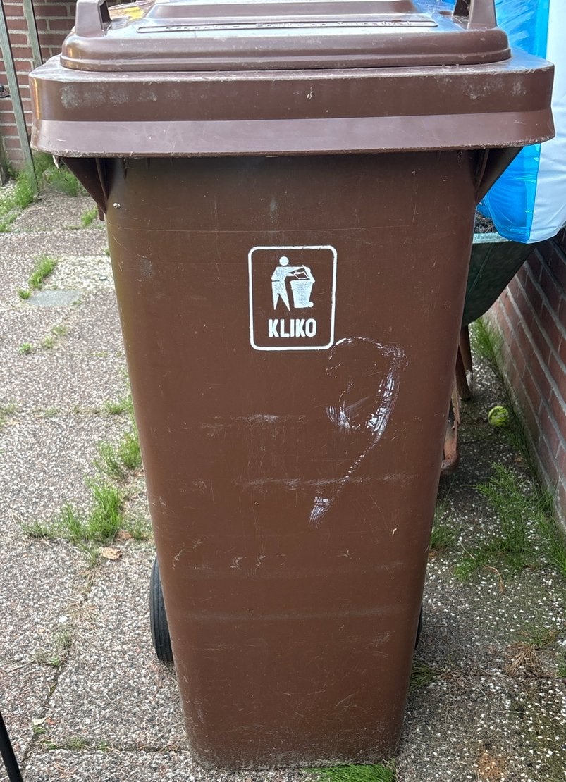 Bruine kliko / container, 40 liter of meer, Ophalen, Gebruikt