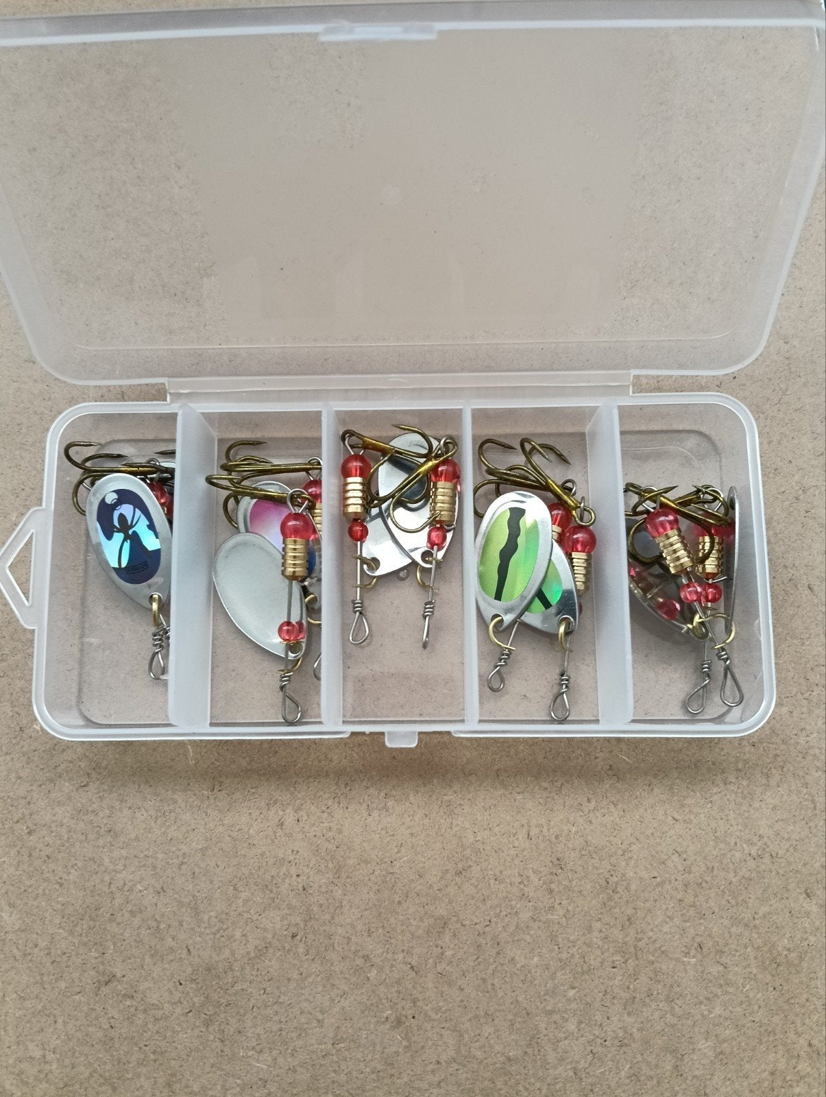 10 stuks spinners 6 cm 3 gram voor Baars Snoek en Forel, Verzenden, Nieuw, Kunstaas