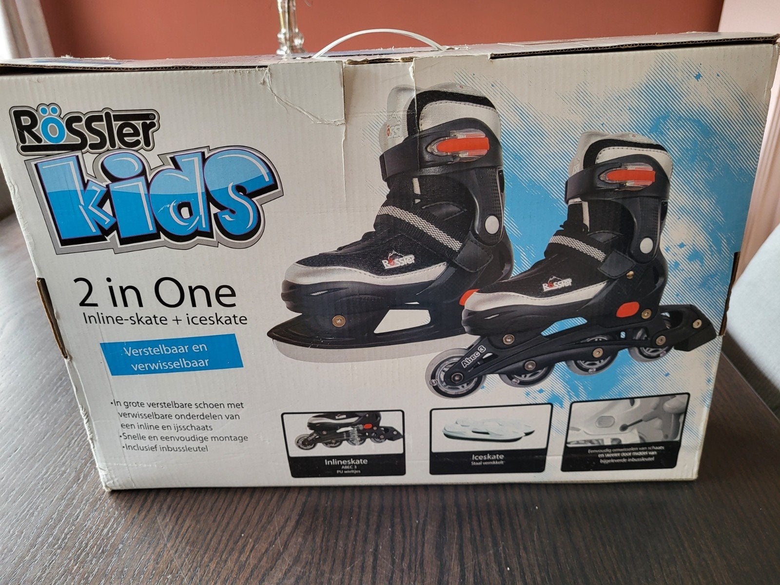Kids 2-in-1 Inline- en IJsschaatsen (maat 32-35), Ophalen of Verzenden, Gebruikt, Overige typen