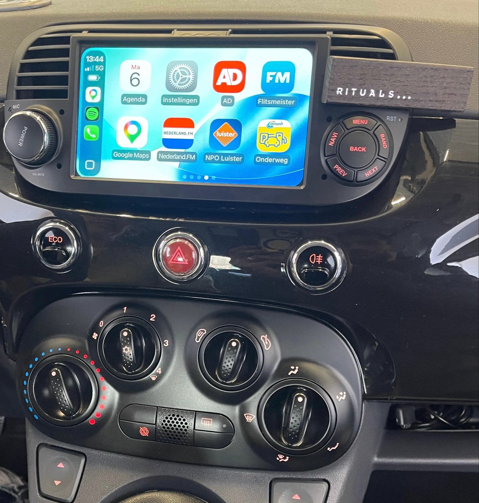 Fiat 500 met Apple CarPlay en Android Auto 2007-2015, Auto diversen, Autoradio's, Gebruikt, Ophalen