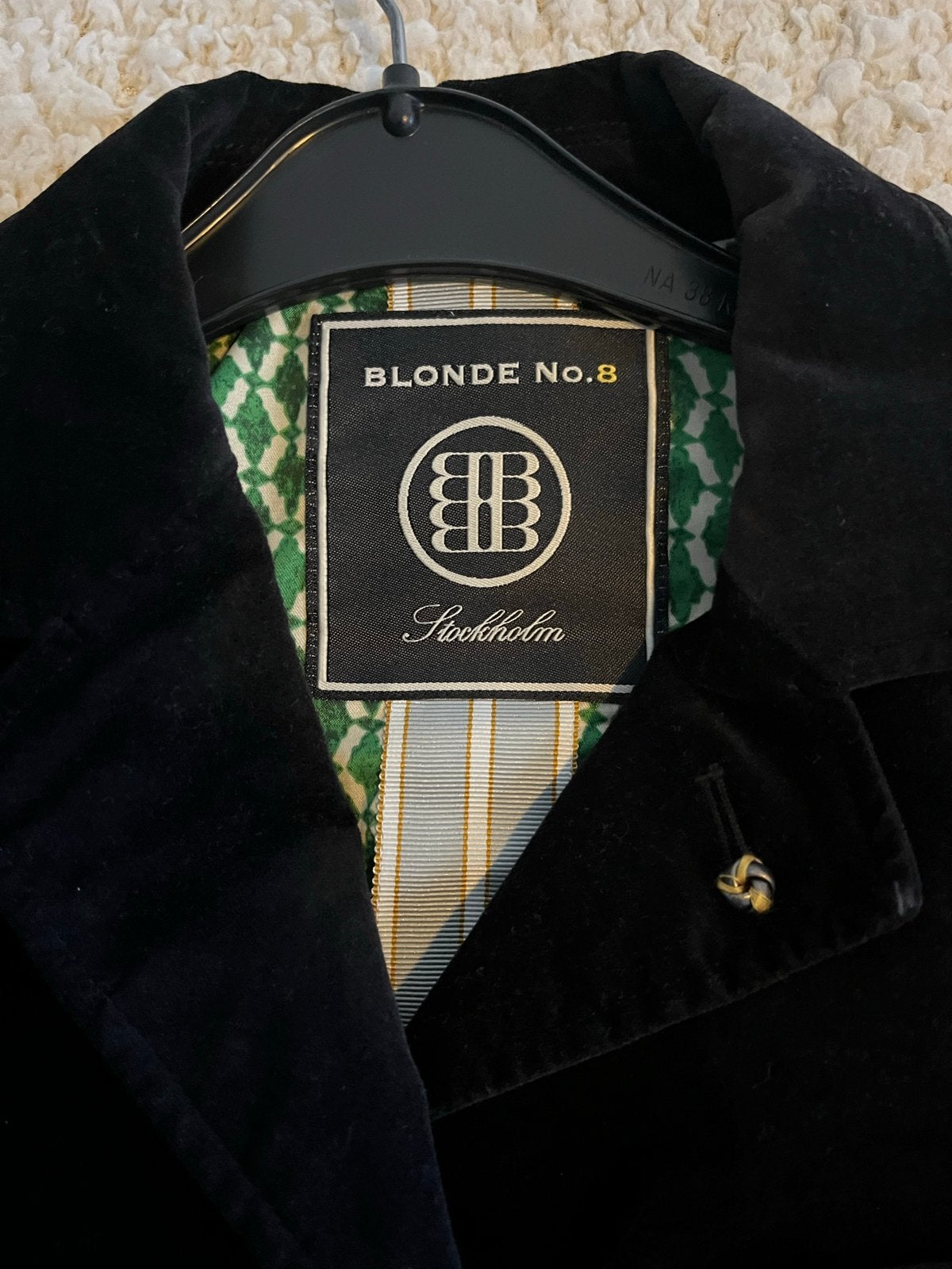 Blonde No.8 fluwelen blazerjasje zwart maat 36, Ophalen of Verzenden, Nieuw, Maat 36 (S), Zwart