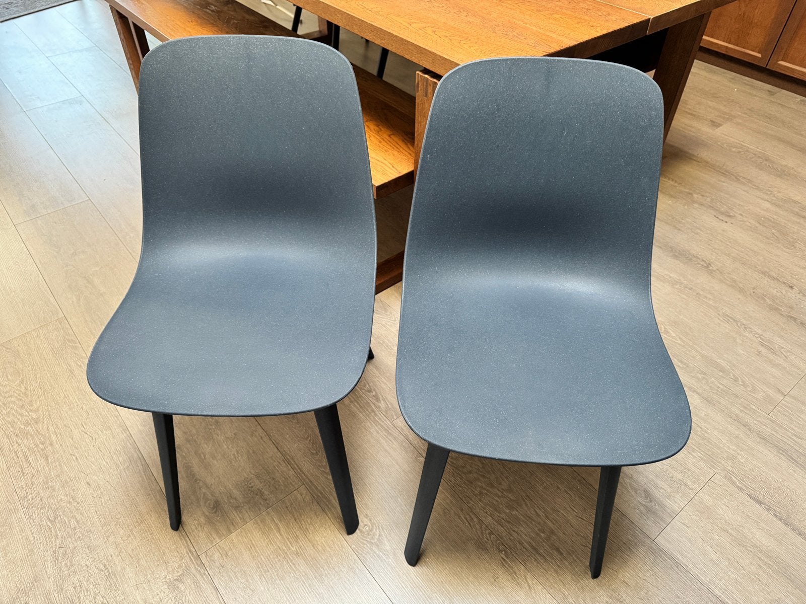 Odger Ikea stoelen, 3 stuks, Huis en Inrichting, Stoelen, Ophalen, Zo goed als nieuw, Blauw, Twee