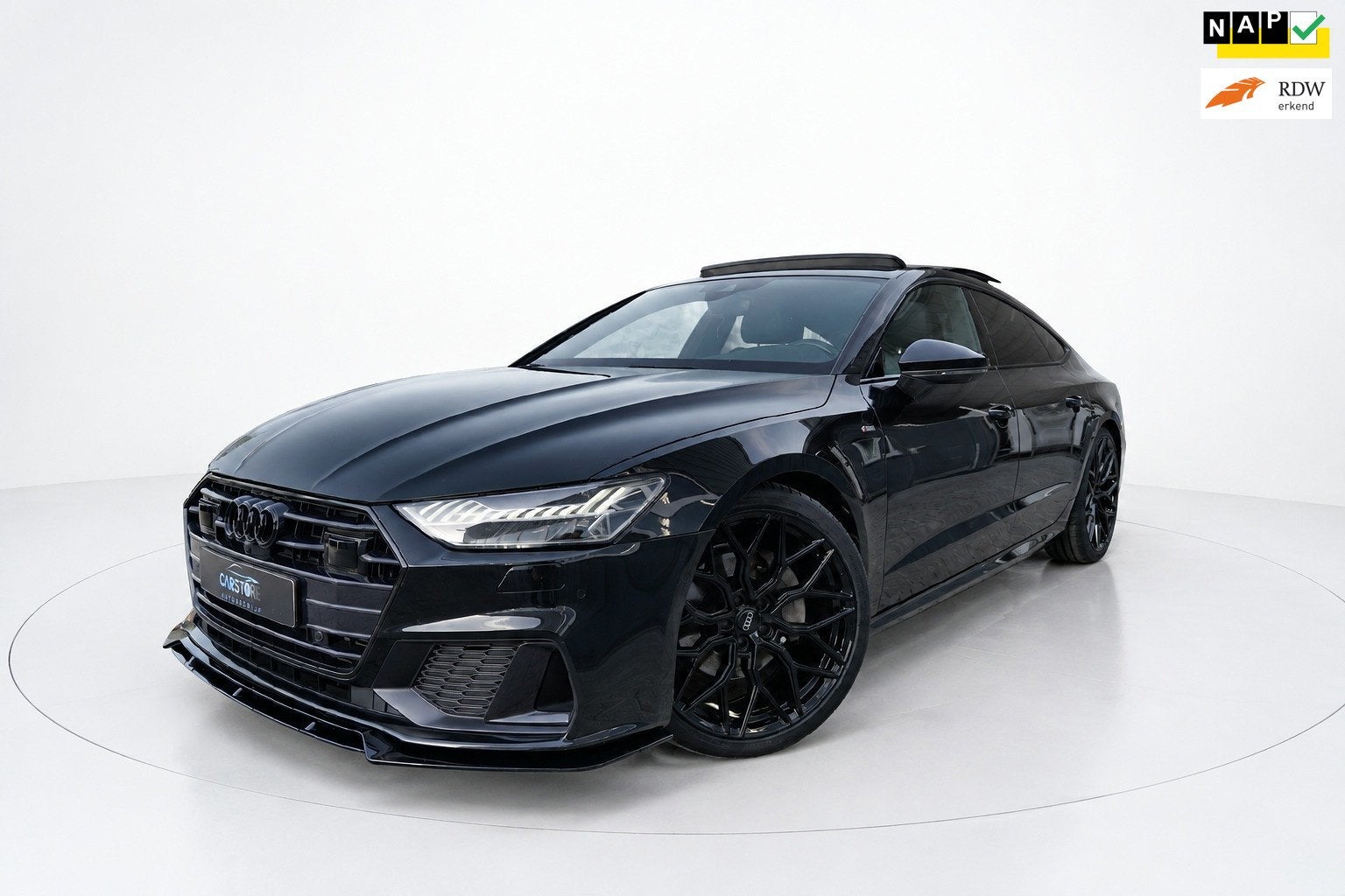 Audi A7 Sportback 45 TFSI 3x S LINE PANO VIRTUAL SFEER 360 N, Auto's, 15 km/l, Gebruikt, 4 cilinders, Zwart