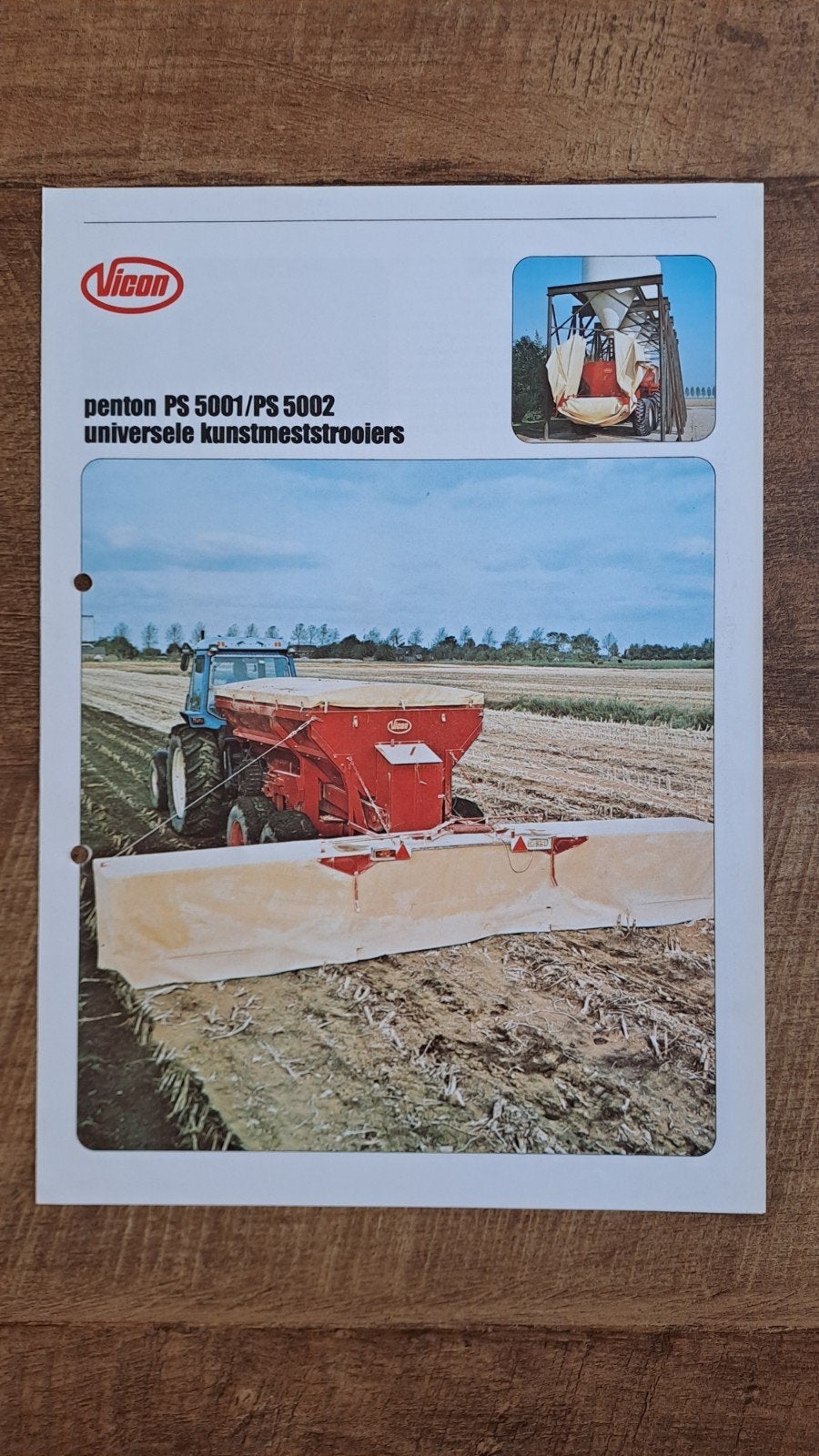 folder VICON universele kunstmeststrooiers, Boeken, Ophalen of Verzenden, Zo goed als nieuw, Folder