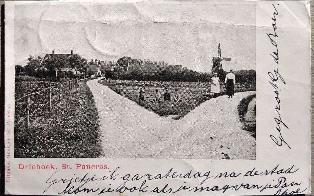 Sint Pancras (NH) naar Stompetoren – 1904, Verzenden, Voor 1920, Noord-Holland