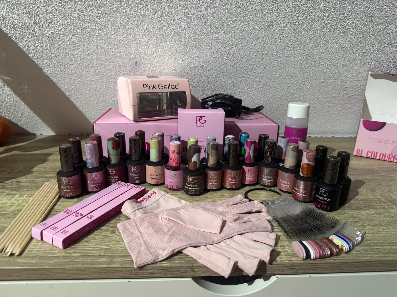 Pink gellac spullen, Ophalen of Verzenden, Zo goed als nieuw, Handen en Nagels