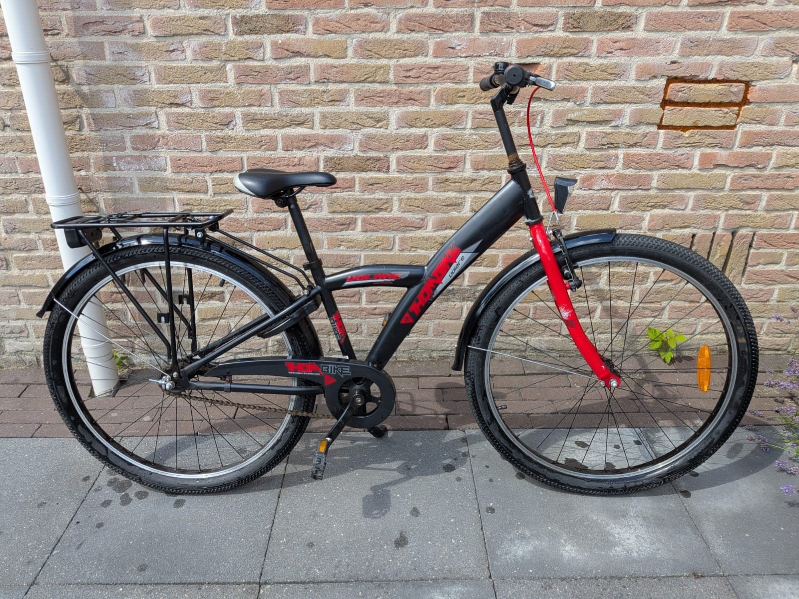 Jongens fiets 26 inch, Fietsen en Brommers, Terugtraprem, Ophalen, 26 inch of meer, Handrem