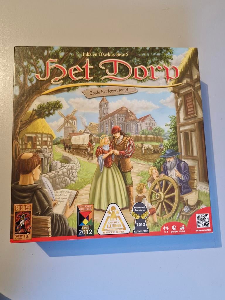 Het Dorp - Zoals het leven loopt (999 Games), Drie of vier spelers, Ophalen of Verzenden, Zo goed als nieuw, 999 Games