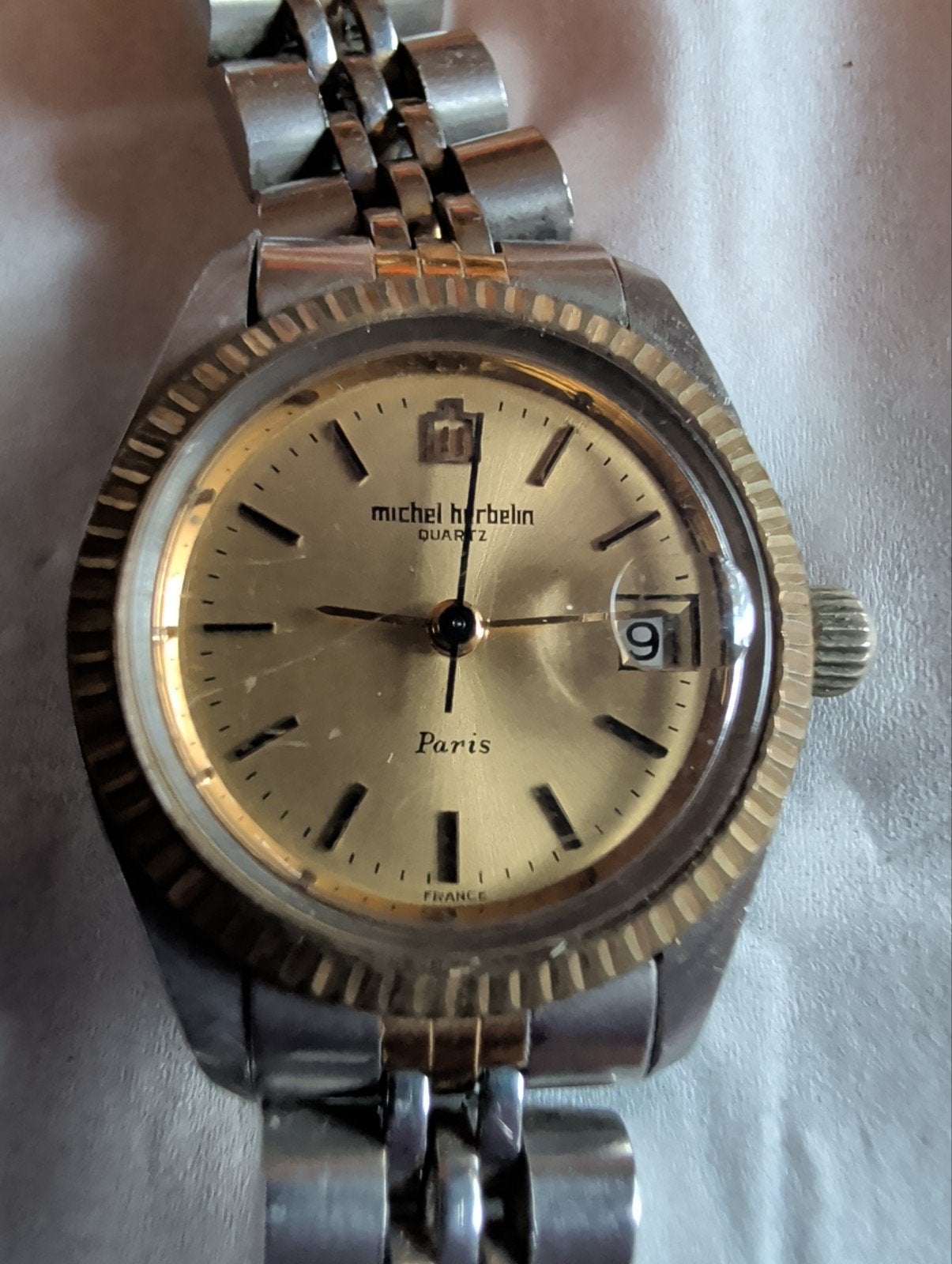 Michel Herbelin Quartz Horloge - Paris 6650, Ophalen of Verzenden, Gebruikt, Staal, Overige merken