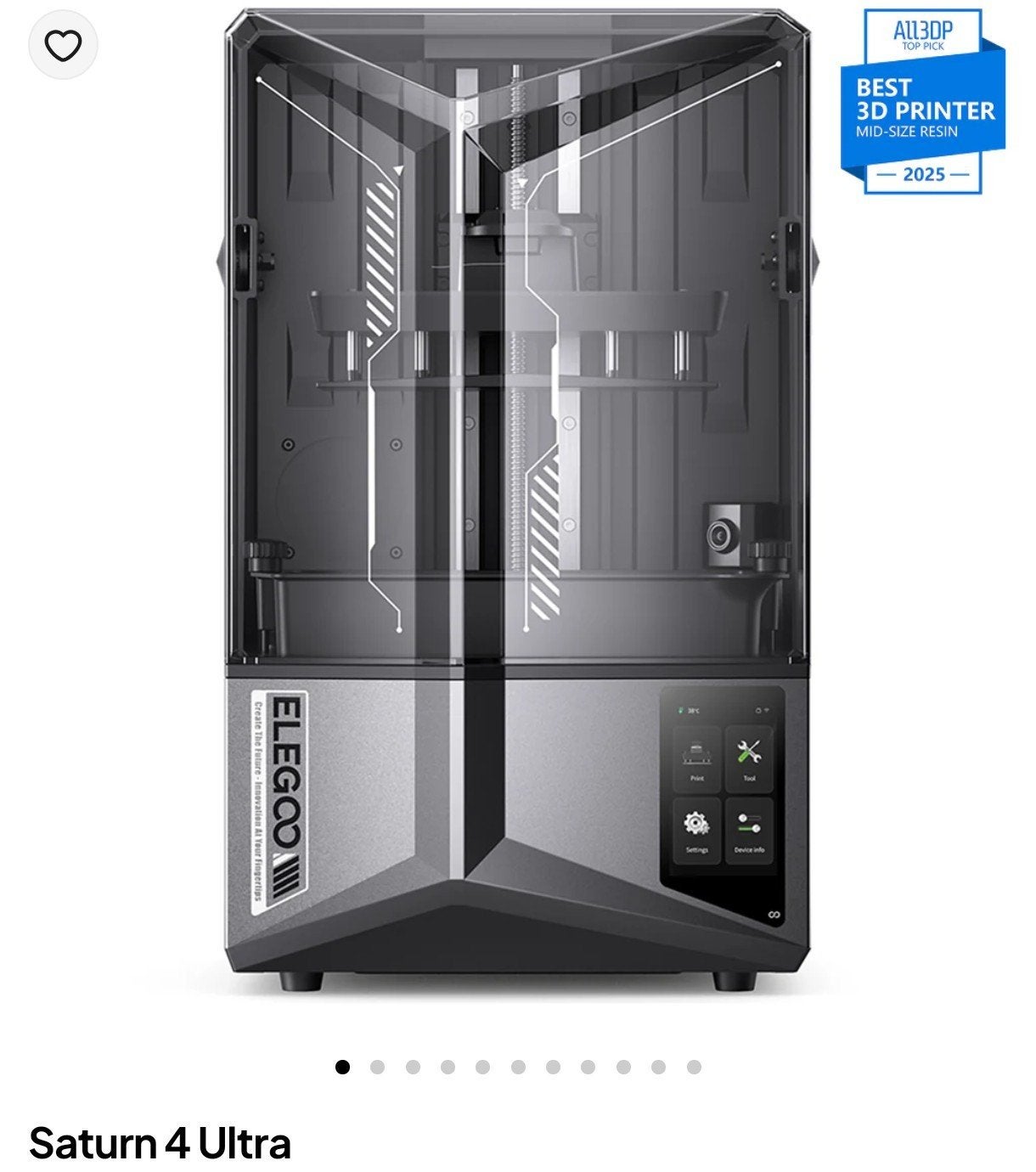Elegoo Saturn ultra 4 12k, Computers en Software, 3D Printers, Ingebouwde Wi-Fi, Saturn, Nieuw, Ophalen of Verzenden