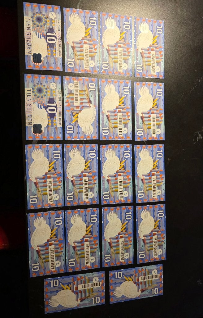 10 gulden biljet ijsvogel, Postzegels en Munten, Ophalen of Verzenden, 10 gulden, Los biljet