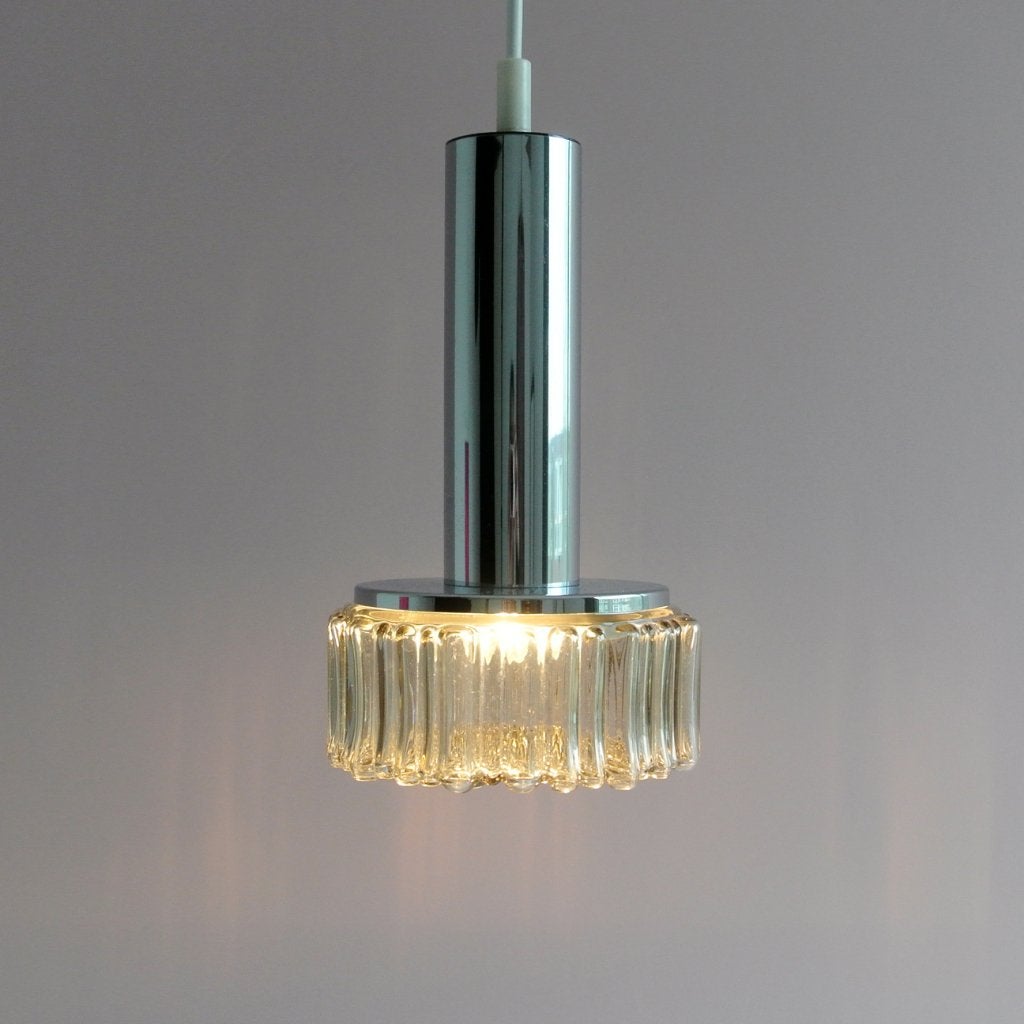 chromen Staff Leuchten Germany LAMP vintage Hotel Chic MCM, Mid Century Modern vintage retro PostModern Japandi Hotel Chic, Gebruikt