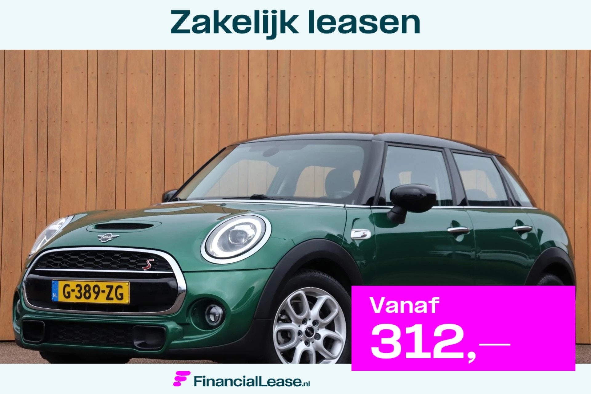 Mini Mini 2.0 Cooper S orgNL, Gebruikt, Leder en Stof, Origineel Nederlands, Bedrijf
