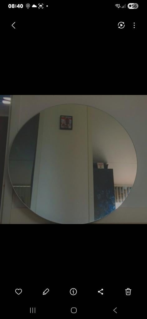 Badkamerspiegel 60 cm, Huis en Inrichting, Badkamer | Badkamermeubels, Ophalen of Verzenden