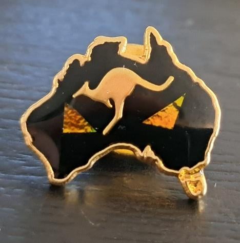 Pin Australie met kangoeroe 2 cm, Ophalen of Verzenden, Zo goed als nieuw, Stad of Land, Speldje of Pin