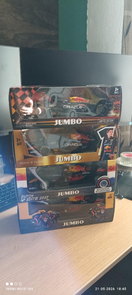 Red Bull Racing F1 Max Verstappen Jumbo autos, Verzamelen, Jumbo, Ophalen