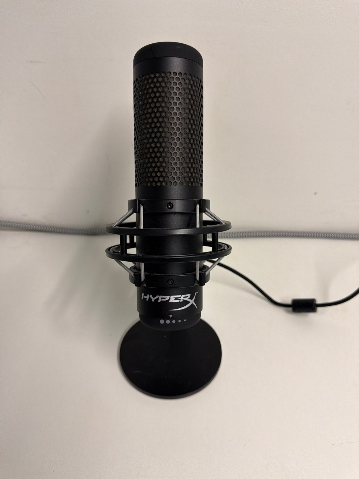 HyperX QuadCast S USB Condensator Microfoon, Ophalen of Verzenden, Zo goed als nieuw, Studiomicrofoon