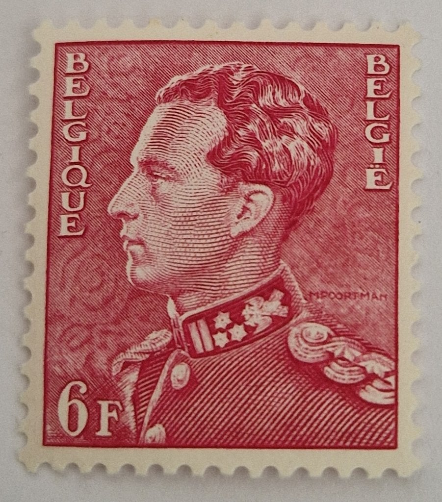 Belgie 1936-56 - OBP 848 - Koning Leopold III -type Poortman, Ophalen of Verzenden, Postfris, Postfris, Staatshoofden
