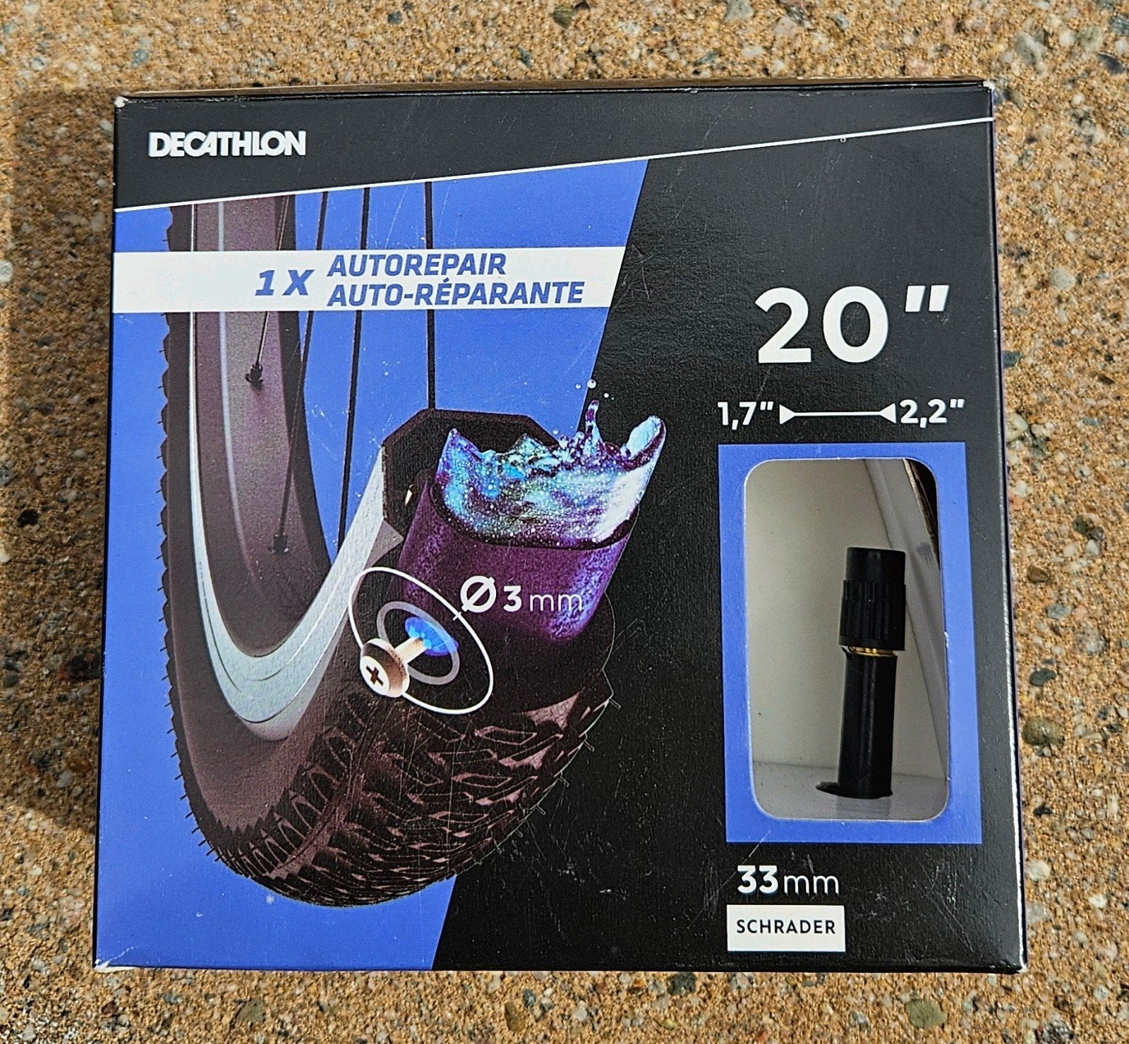 Decathlon fiets binnenband 20 inch autorepair/zelfdichtend, Ophalen, Band, Kinderfiets, Nieuw