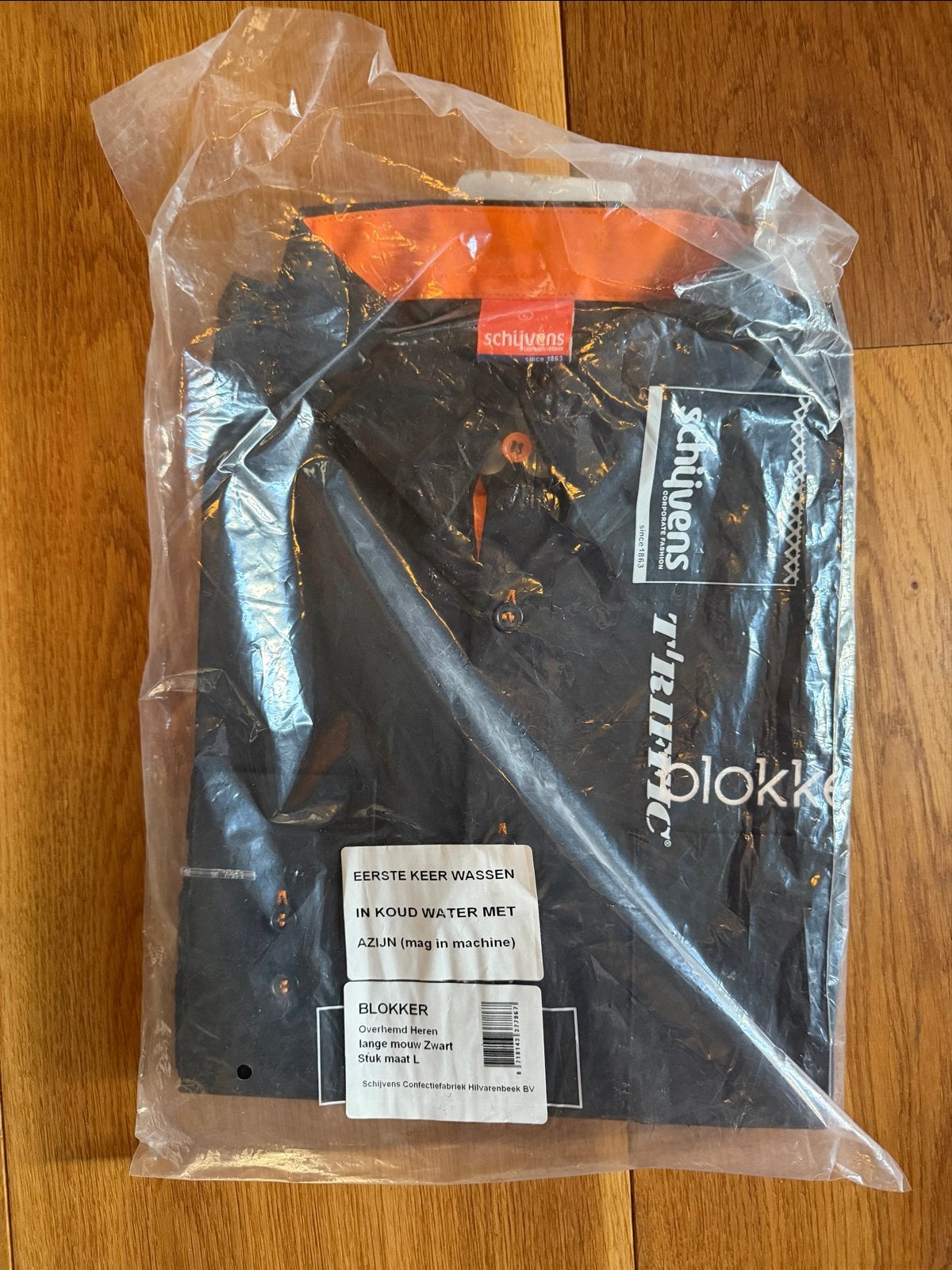 Blokker Heren Overhemd Zwart Maat L Nieuw, Ophalen of Verzenden, Nieuw, Zwart, Halswijdte 41/42 (L)