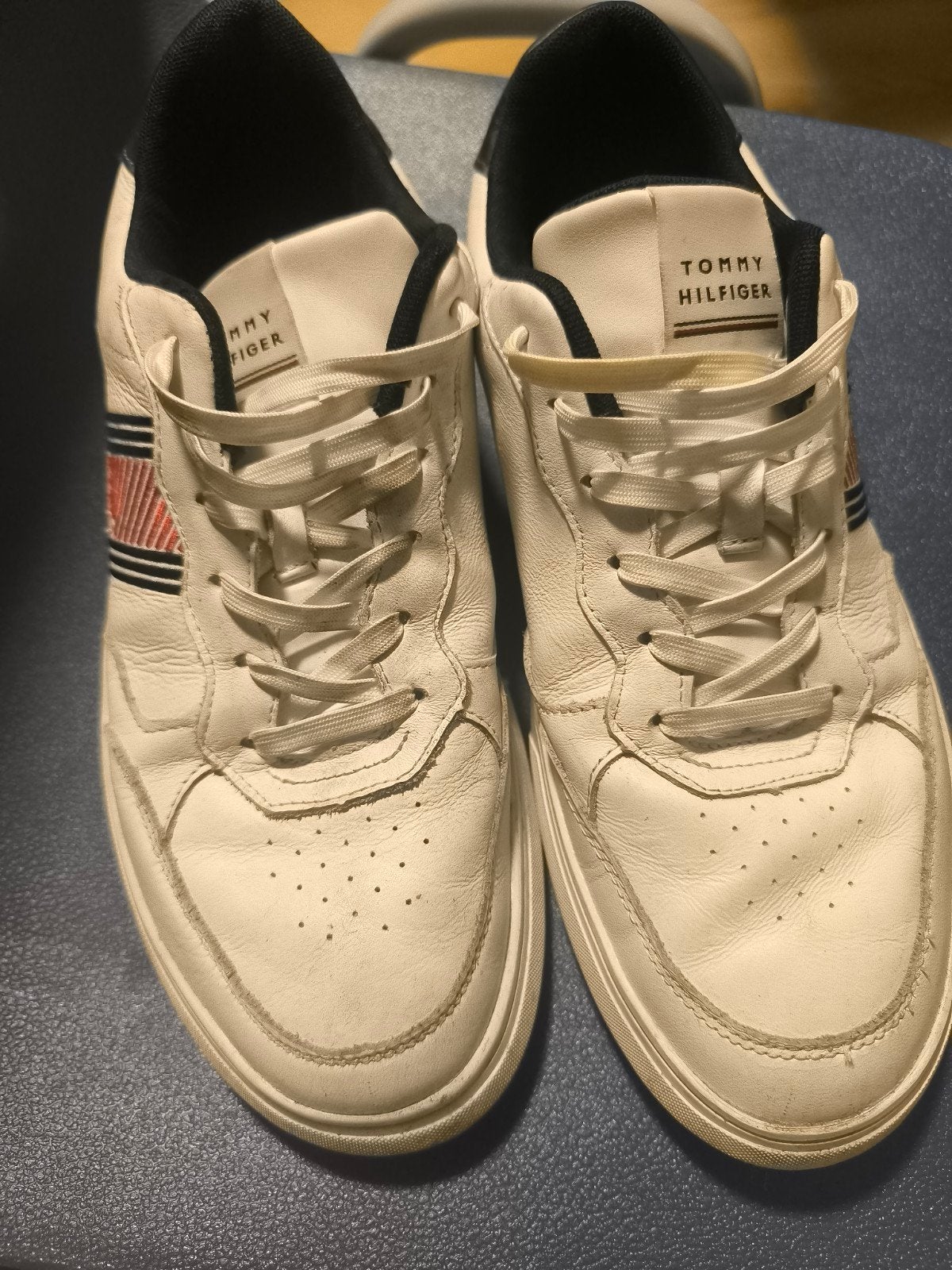 Tommy Hilfiger Essential Leather Cupsole Evo Sneakers, Wit, Tommy Hilfiger, Ophalen of Verzenden, Sneakers of Gympen