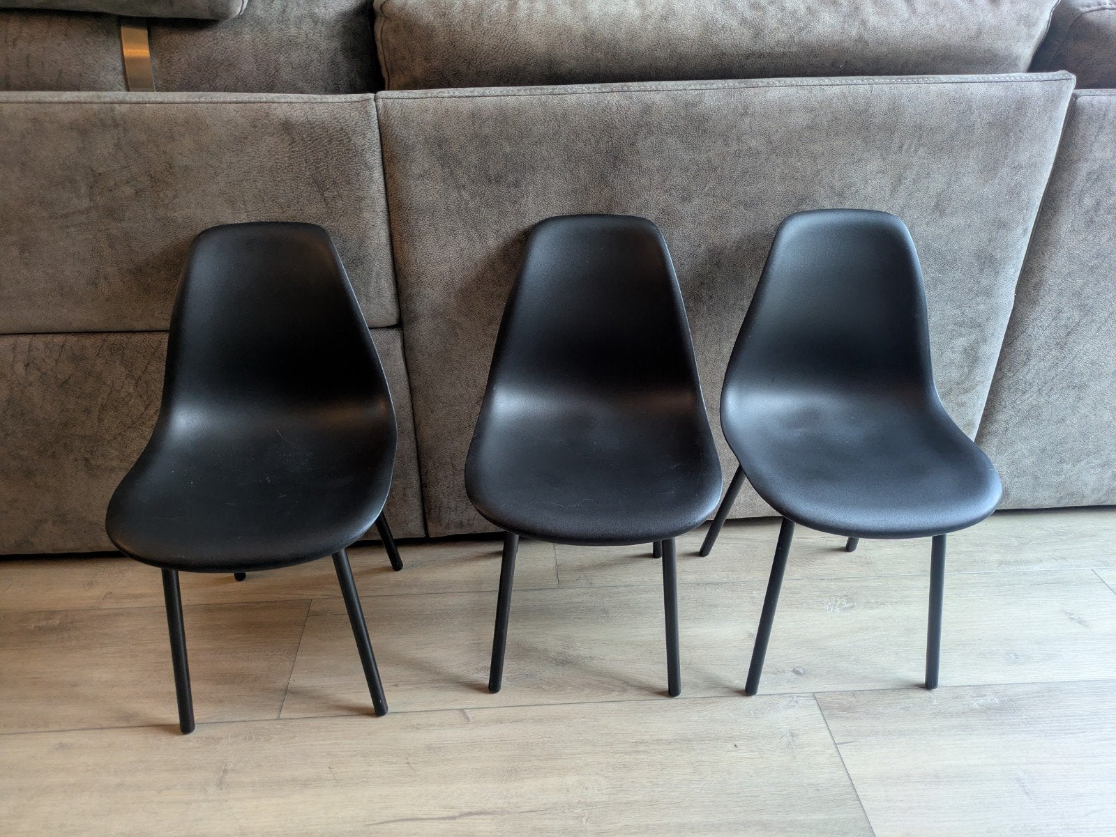3 x zwarte jip kinderstoeltjes, Ophalen, Zwart, Drie