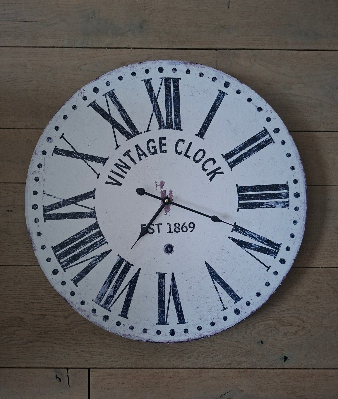 Vintage Wandklok 60cm - Perfecte Staat, Ophalen, Wandklok, Vintage, Analoog