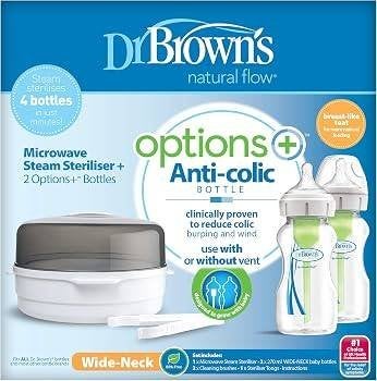 Dr. Brown's Magnetron Stoom Sterilisator, Kinderen en Baby's, Babyvoeding en Toebehoren, BPA-vrij, Sterilisator, Dr. Brown's, Ophalen of Verzenden