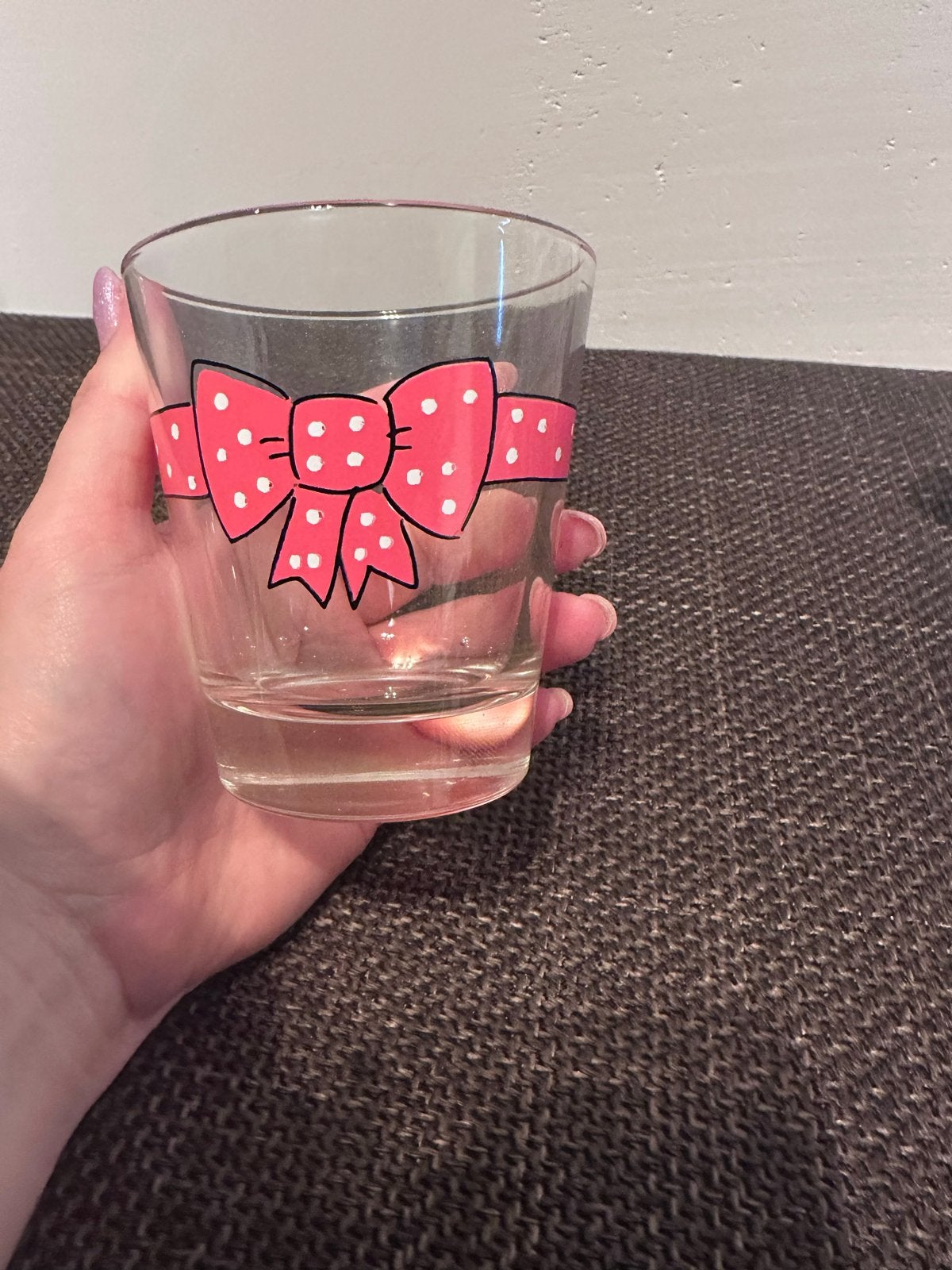 Blond Amsterdam Glas met strik roze, Huis en Inrichting, Keuken | Servies, Glas of Glazen, Blond Amsterdam, Ophalen of Verzenden