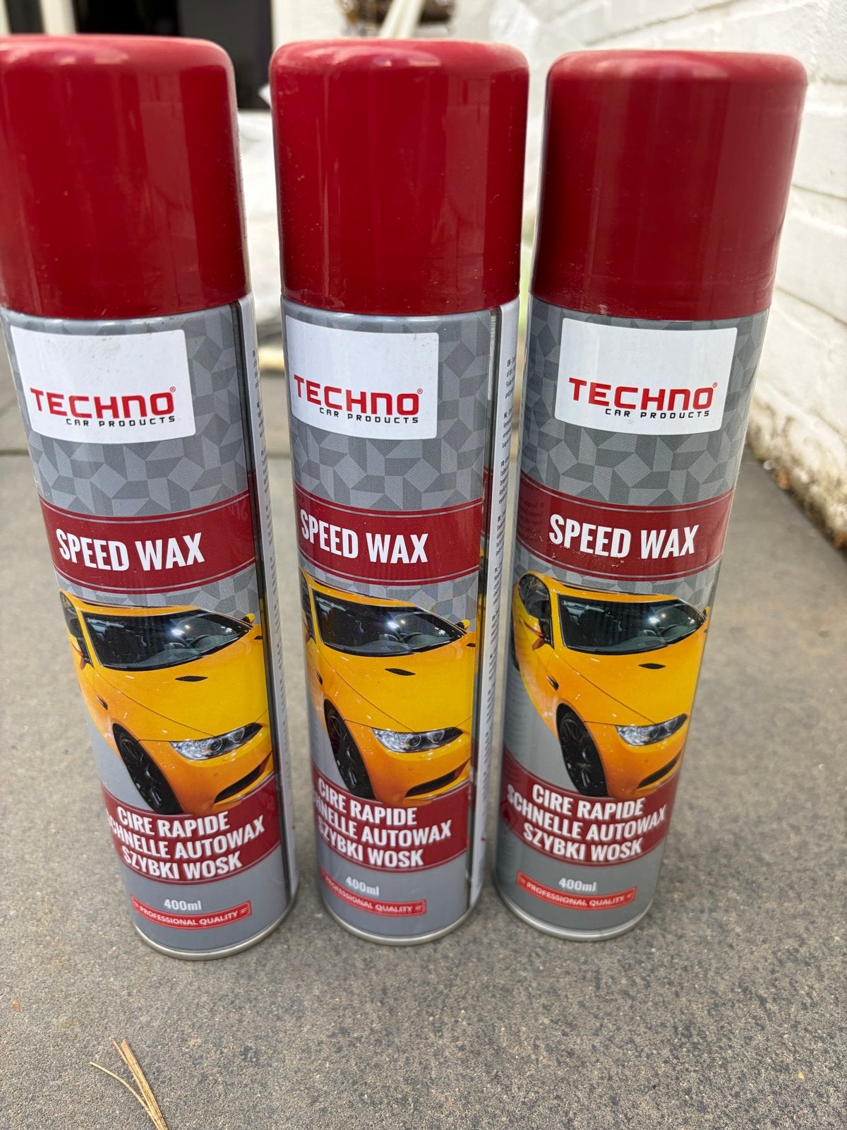 Nieuwe Techno Speed Wax Autowax - 3 stuks, Auto diversen, Ophalen of Verzenden