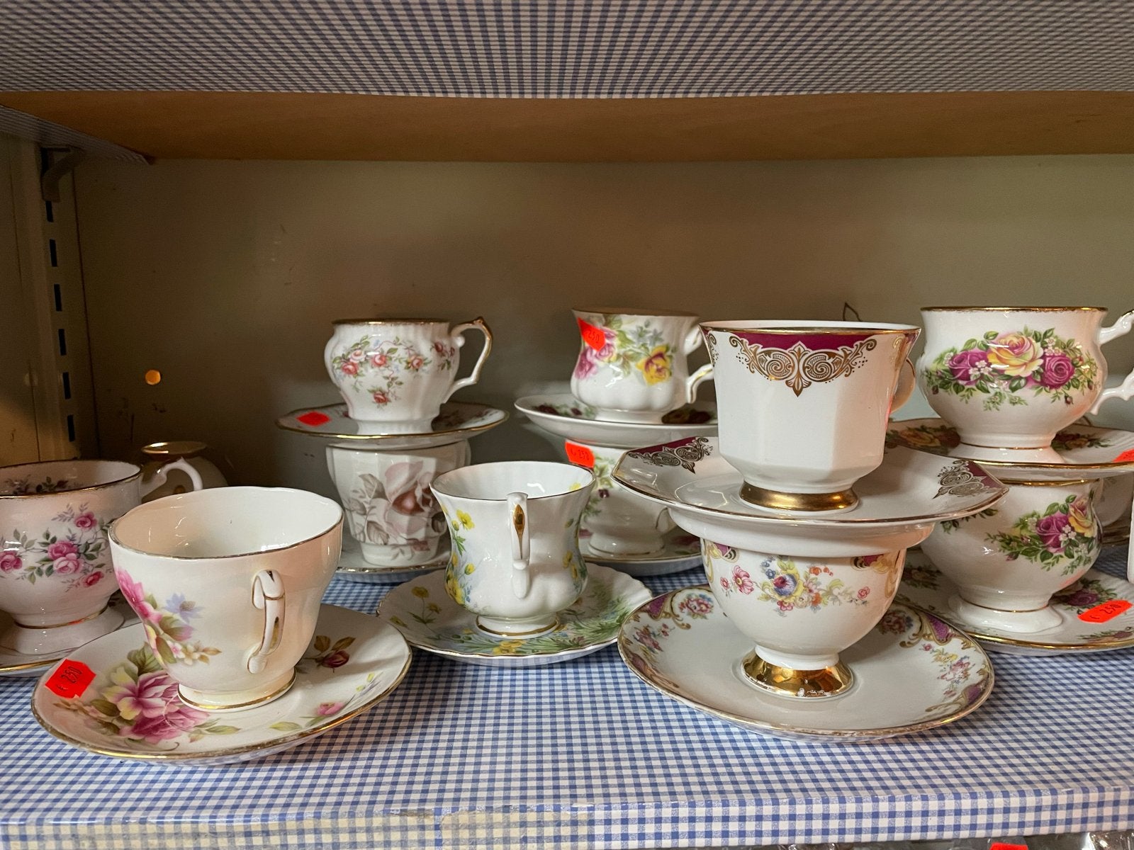 Vintage theekopjes en schotels - diverse merken, Antiek en Kunst, Ophalen