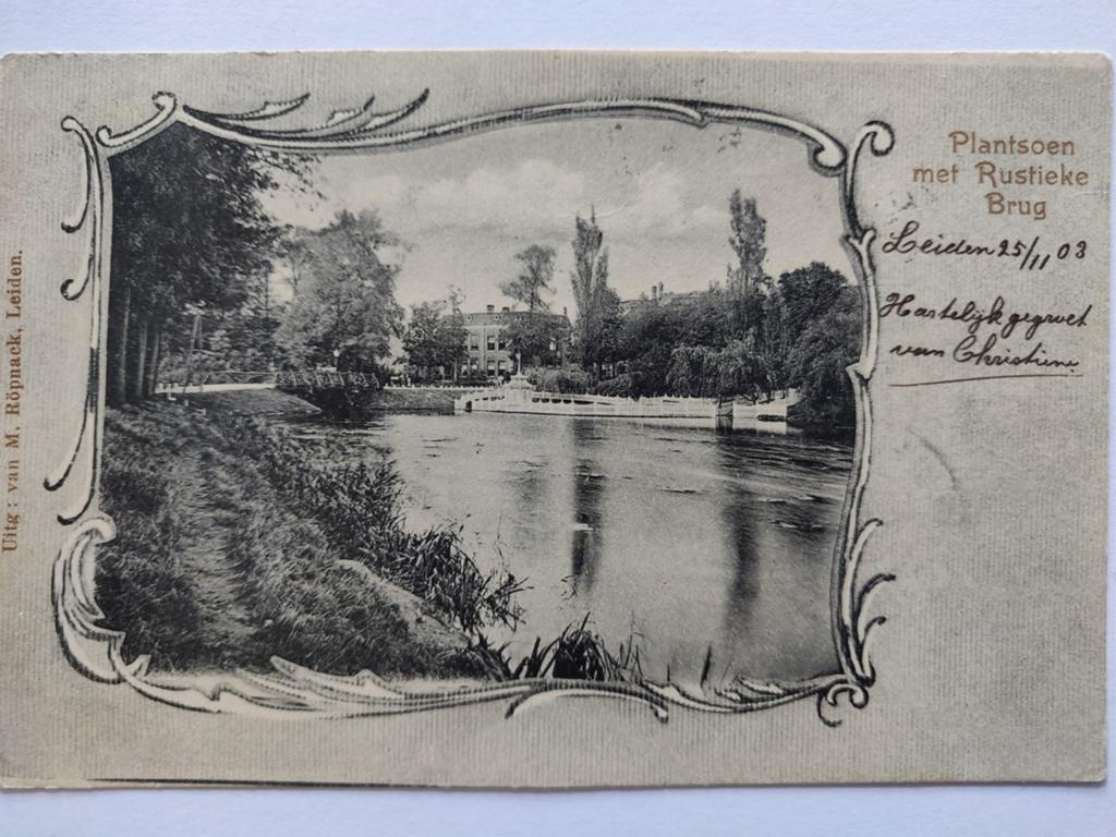 X2088 Leiden 1903 Cartouche, Ophalen of Verzenden, Voor 1920, Zuid-Holland