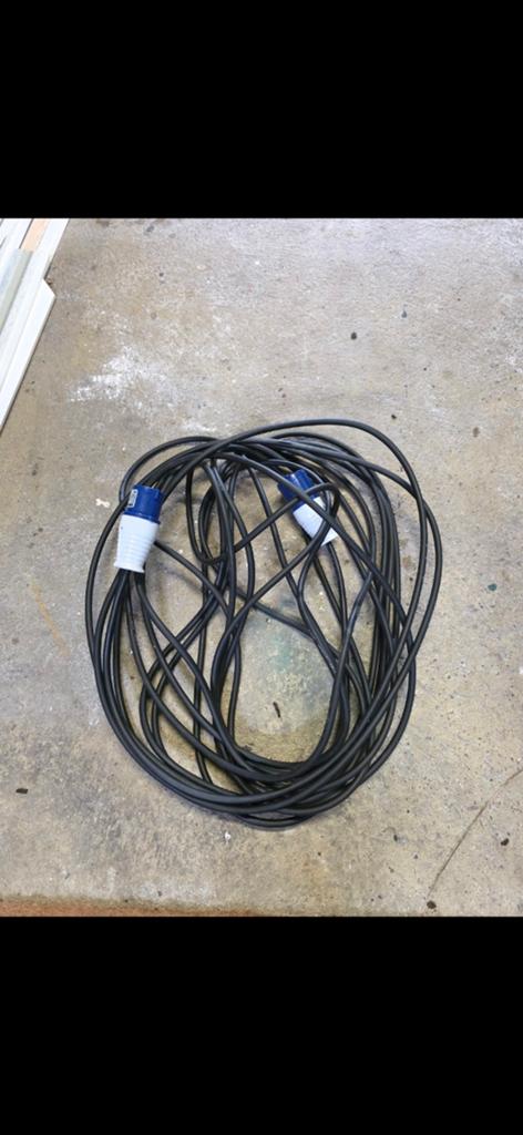 15 meter caravan kabel - CEE verlengkabel, Caravans en Kamperen, Ophalen, Gebruikt