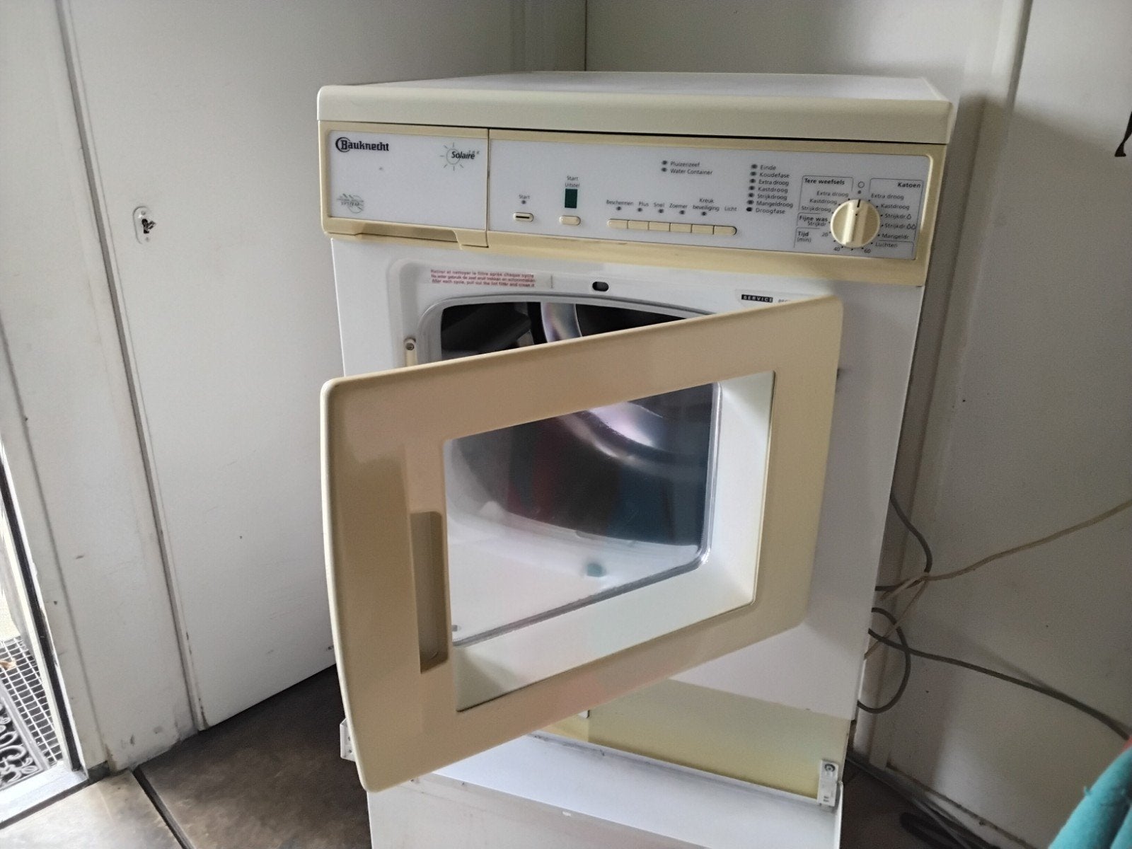 Bauknecht wasdroger - Solaire Condenswasdroger TRK Diagonal, Ophalen, 6 tot 8 kg, Zo goed als nieuw, Voorlader