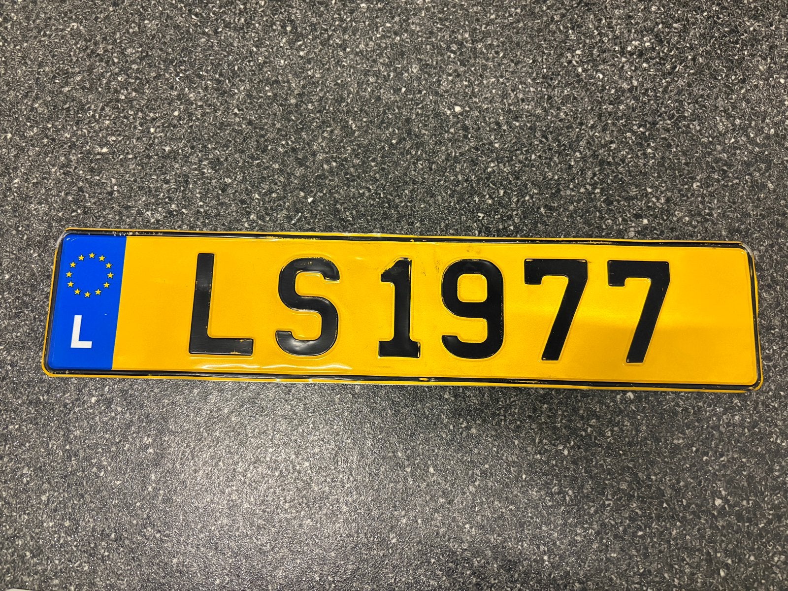 Kenteken / nummerbord Luxemburg, Ophalen of Verzenden, Gebruikt