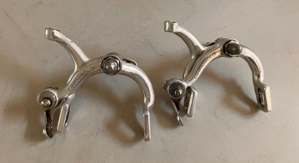 Vintage Campagnolo Record remhoeven, incompleet., Fietsen en Brommers, Fietsonderdelen, Remmen, Gebruikt, Ophalen of Verzenden