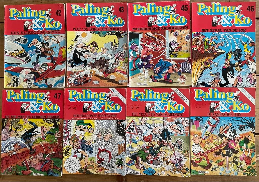 8x Paling en Ko stripboeken - Hoge nummers, Boeken, Stripboeken, Meerdere stripboeken, Ophalen of Verzenden, Gelezen