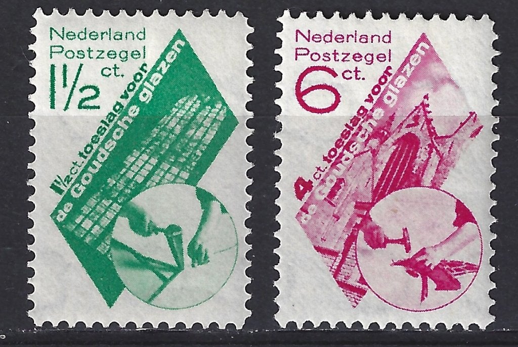NVPH 238 - 239 PF Goudse Glazen 1931 ; OUD NEDERLAND p/stuk, Postzegels en Munten, Postzegels | Nederland, Ophalen of Verzenden