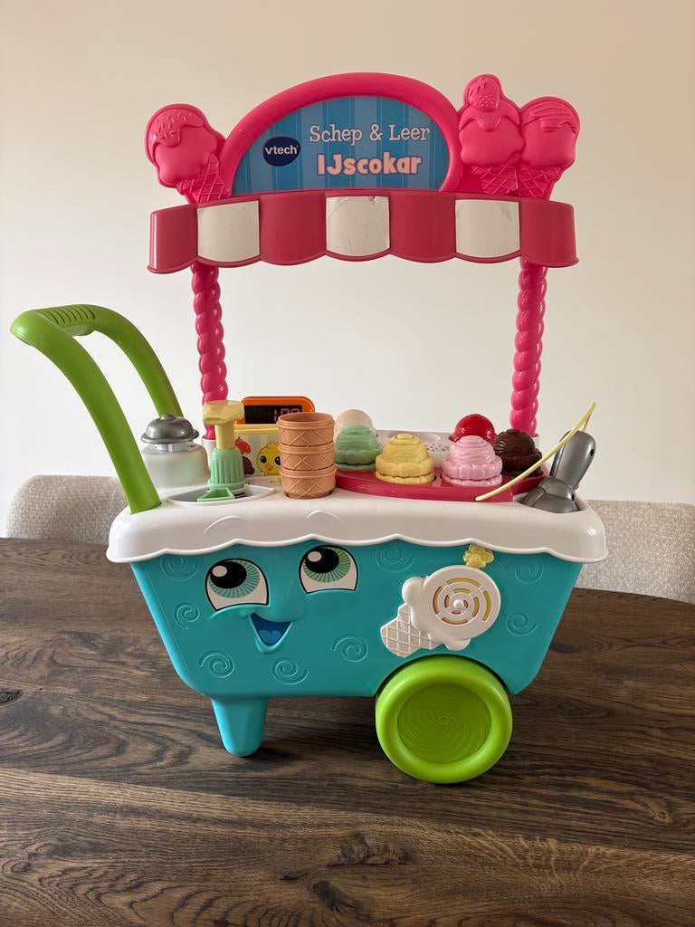 Vtech Schep&Leer Ijscokar, Ophalen, Zo goed als nieuw, Kunststof
